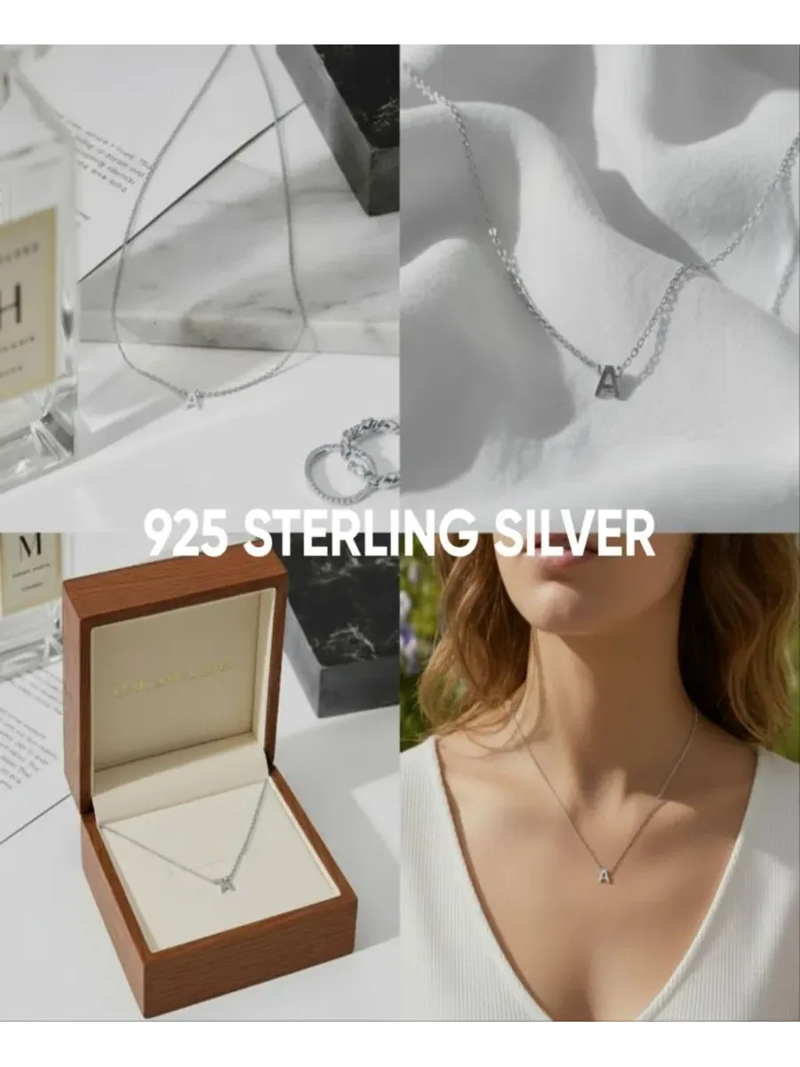Кулон-подвеска с инициалом Inez Initial Necklace Oak & Luna, Letter A — изображение 5 из 5