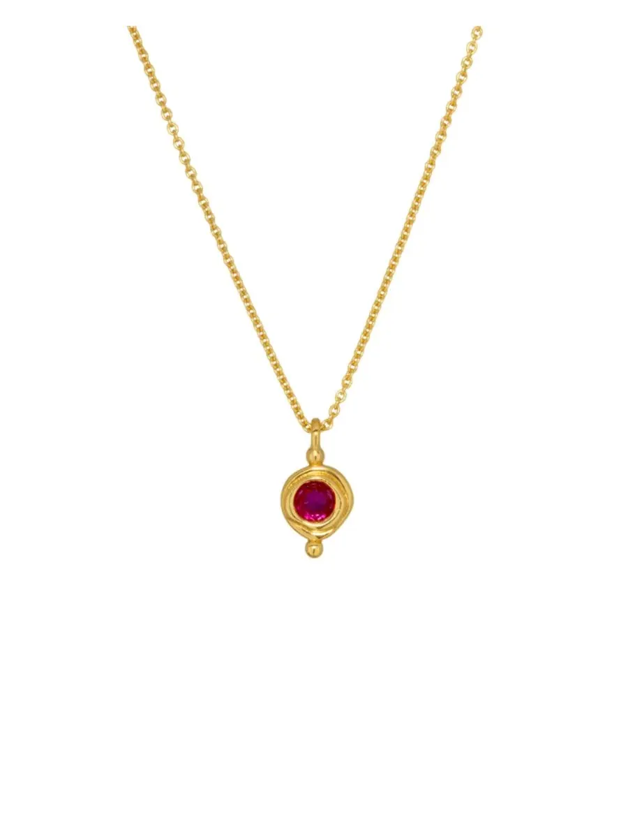 Кулон с гранатом, коллекция Birthstone Ottoman Hands, July — изображение 1 из 5