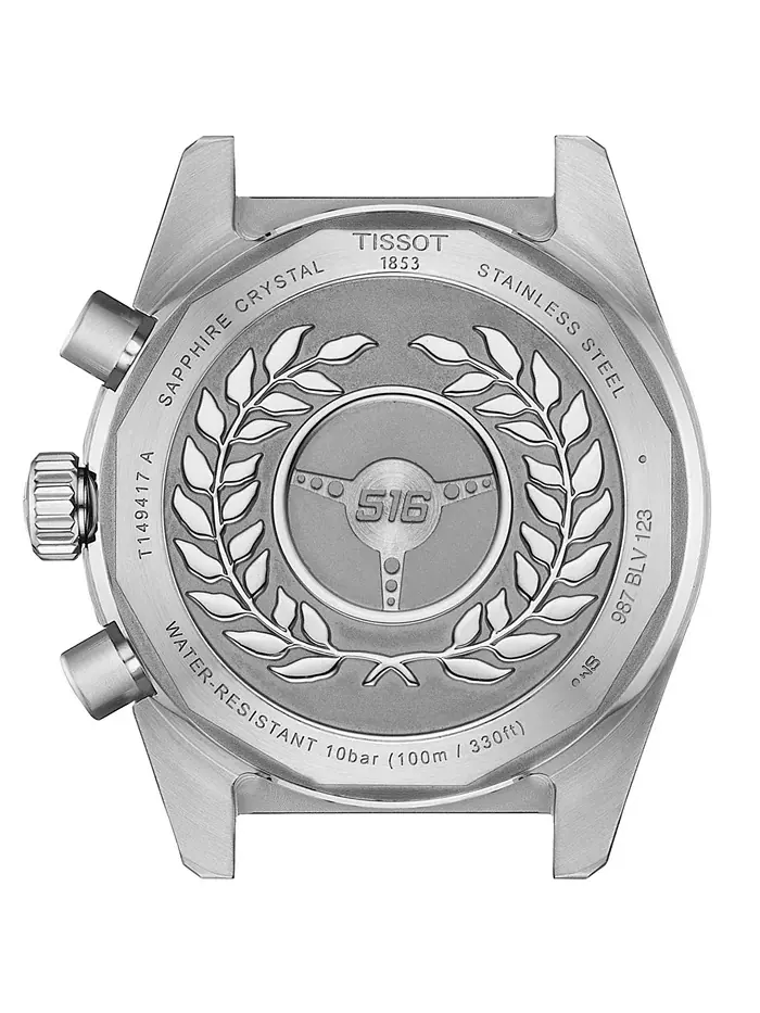 Мужские часы Swiss Chronograph PRS 516 с двухцветным браслетом из нержавеющей стали, 40 мм Tissot — изображение 3 из 5
