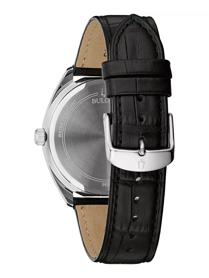Мужские черные кожаные часы с ремешком 42 мм Bulova — изображение 3 из 3