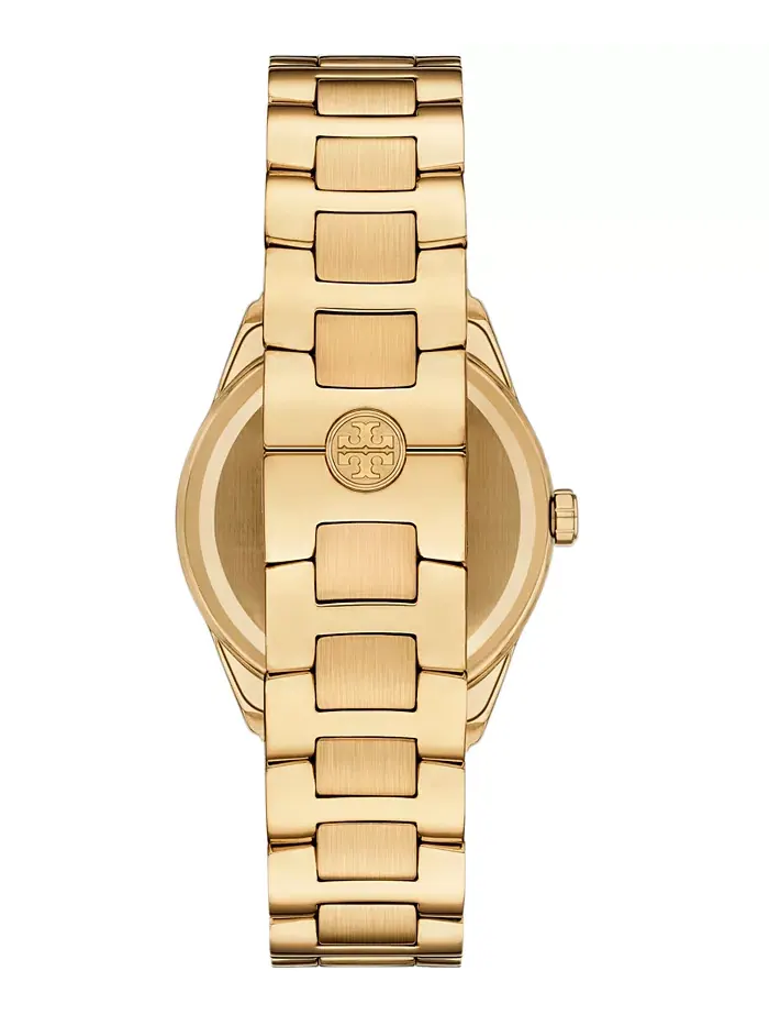 Женские часы The Miller с позолоченным браслетом из нержавеющей стали 34 мм Tory Burch — изображение 3 из 4