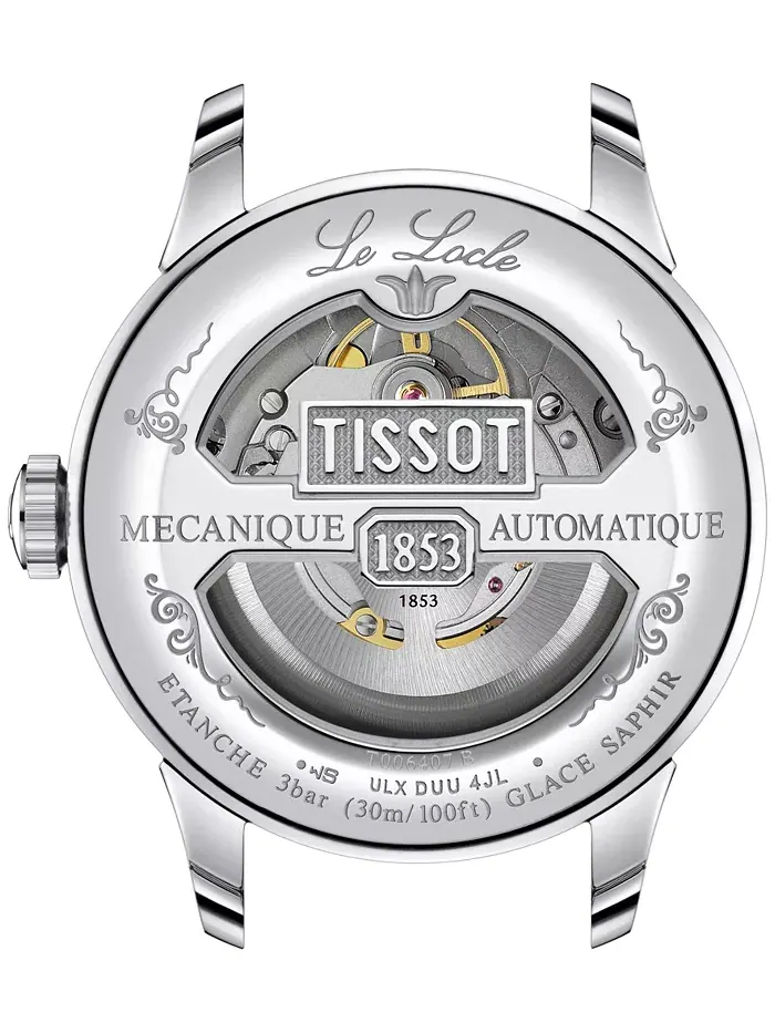 Мужские швейцарские автоматические часы Tissot Le Locle Powermatic 80 с браслетом из нержавеющей — изображение 3 из 4
