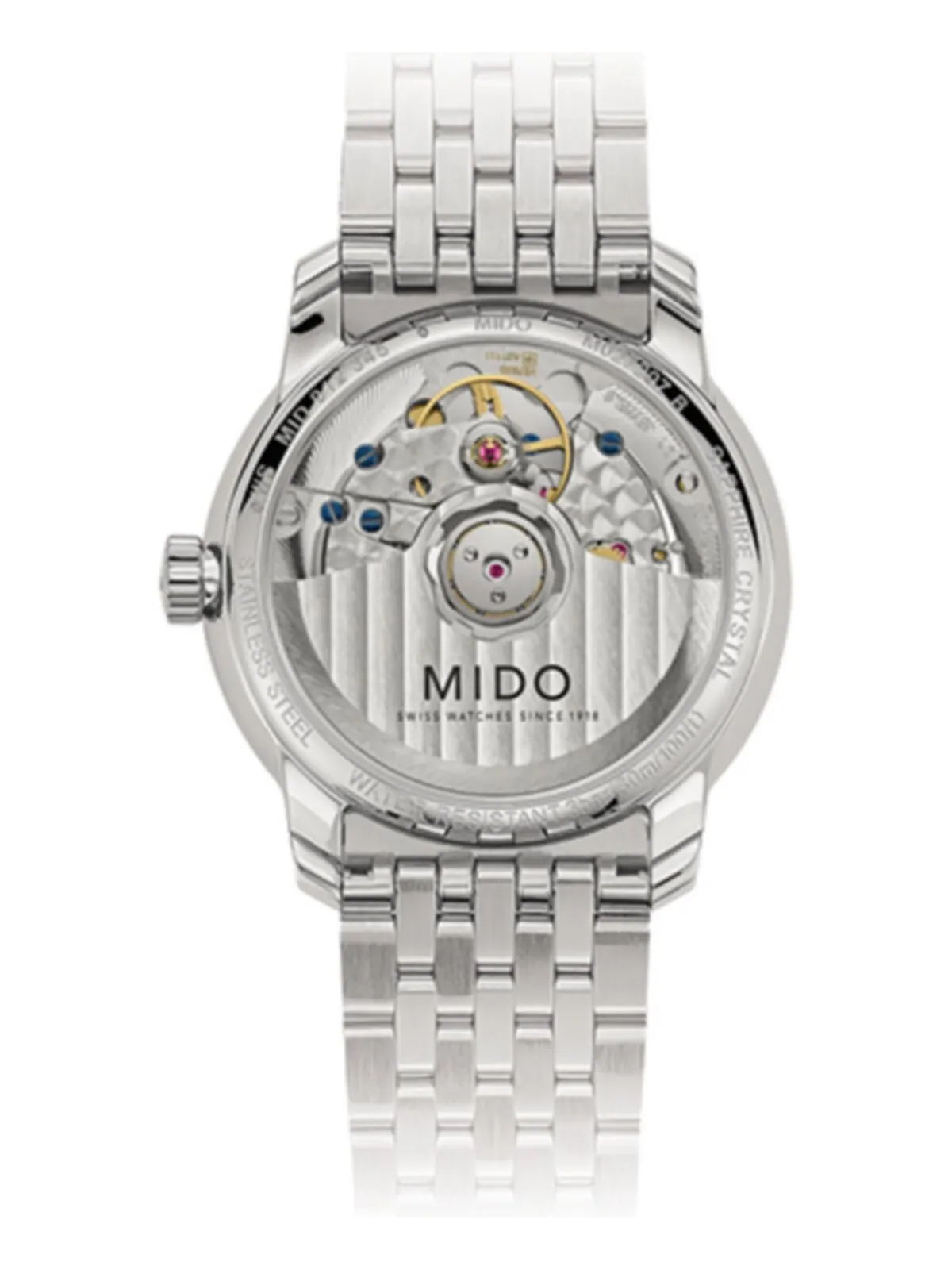 Женские швейцарские автоматические часы Baroncelli Smiling Moon с браслетом из нержавеющей стали — изображение 2 из 2