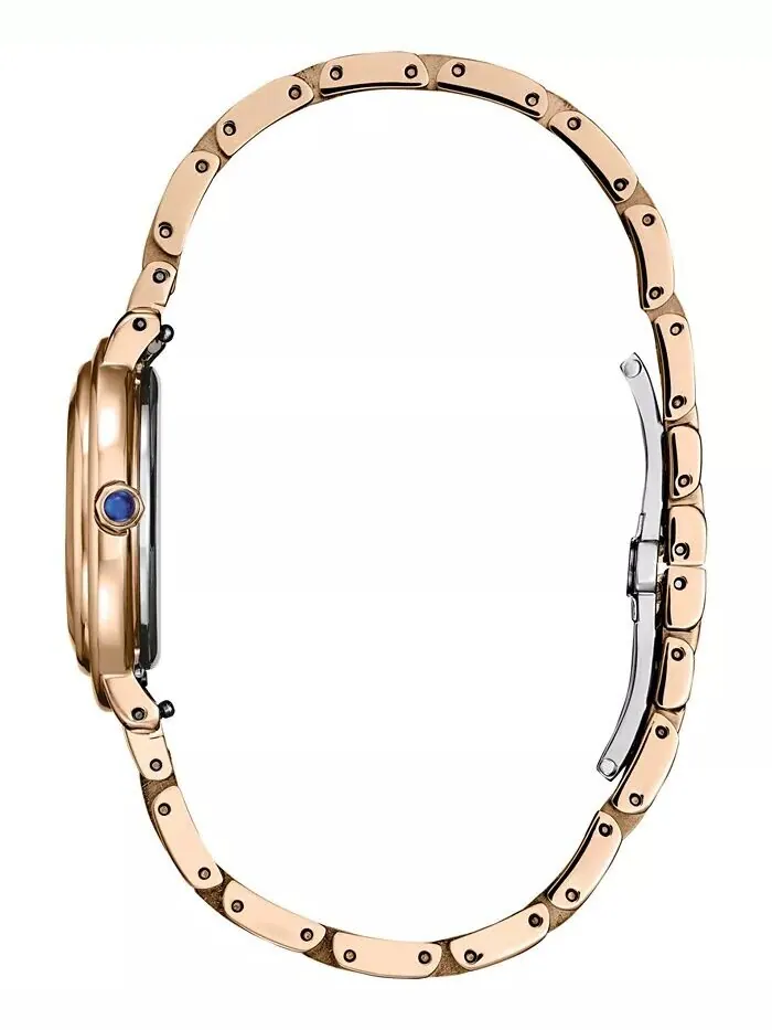 Женские часы Eco-Drive L Arcly Diamond Accent из нержавеющей стали с браслетом цвета розового — изображение 2 из 8