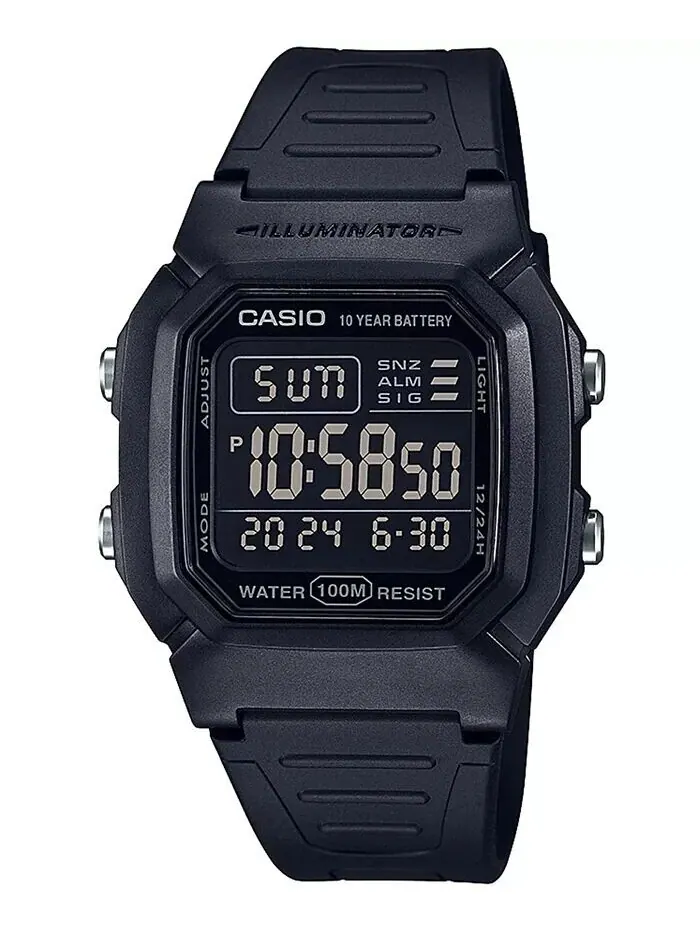 Мужские цифровые часы Blackout с черным полимерным ремешком, 36,8 мм Casio — изображение 1 из 2