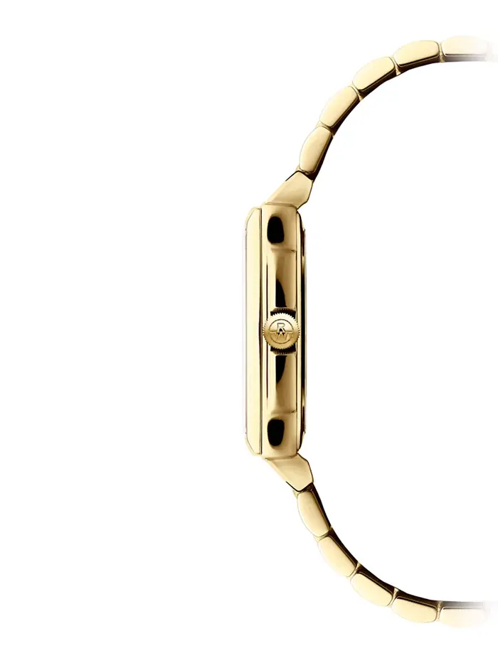 Женские наручные часы Swiss Toccata Gold PVD с браслетом из нержавеющей стали, 22.6x28.1 мм Raymond — изображение 2 из 5