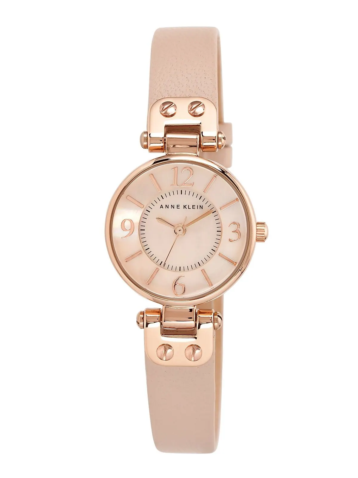 Женские часы с румяным кожаным ремешком, 26 мм 10-9442 RGLP Anne Klein