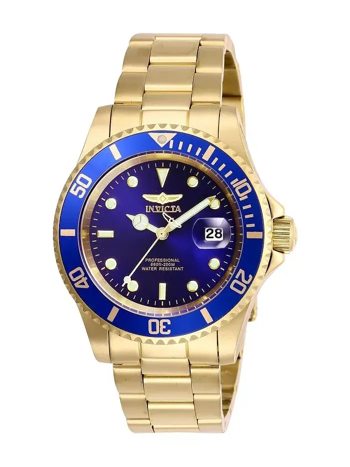 Мужские часы Pro Diver Quartz 3 Hand с синим циферблатом, модель 26974 Invicta