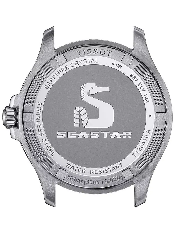 Мужские швейцарские часы Seastar 1000 с браслетом из нержавеющей стали, 40 мм Tissot — изображение 3 из 5