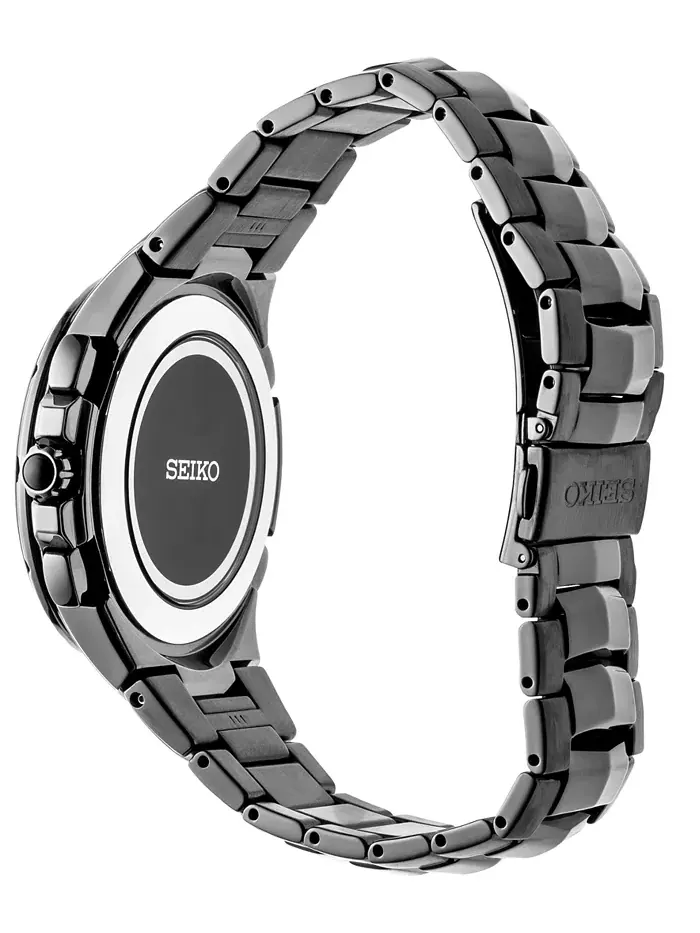 Мужские часы Radio Sync Solar Chronograph Coutura с черным корпусом из нержавеющей стали и — изображение 4 из 6