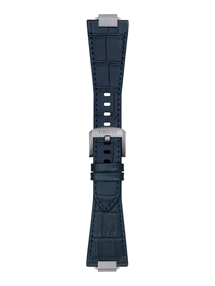 Мужские часы PRX с синим кожаным ремешком, 40 мм Tissot — изображение 4 из 5