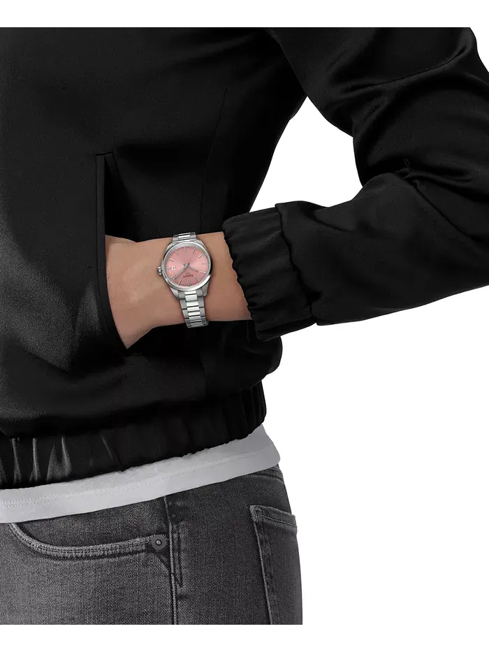 Женские наручные часы Swiss PR 100 на стальном браслете, 34 мм Tissot — изображение 4 из 4