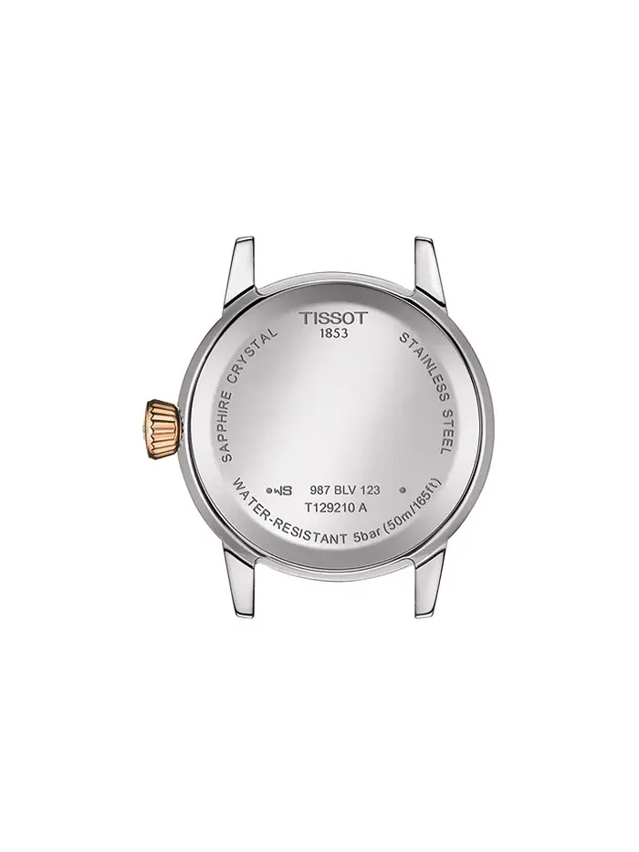 Женские часы Swiss Classic Dream с двухцветным браслетом из нержавеющей стали, 28 мм Tissot — изображение 3 из 5