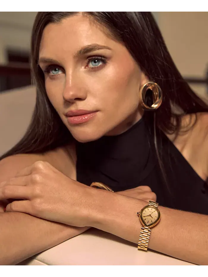 Женские часы Eco-Drive Classic Rainell с позолоченным браслетом из нержавеющей стали, 26 мм Citizen — изображение 4 из 4