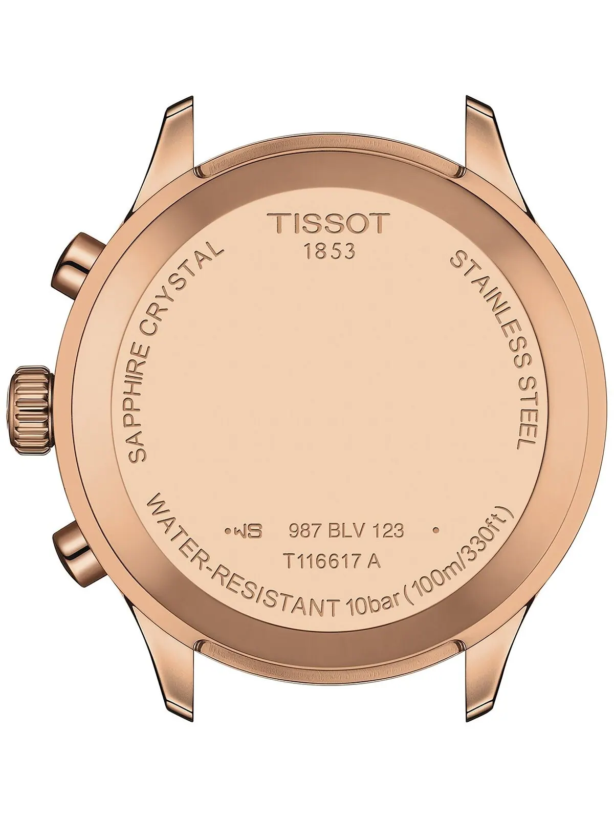 Мужские часы Swiss Chronograph XL с классическим синим кожаным ремешком, 45 мм Tissot — изображение 3 из 5, оттенок синий