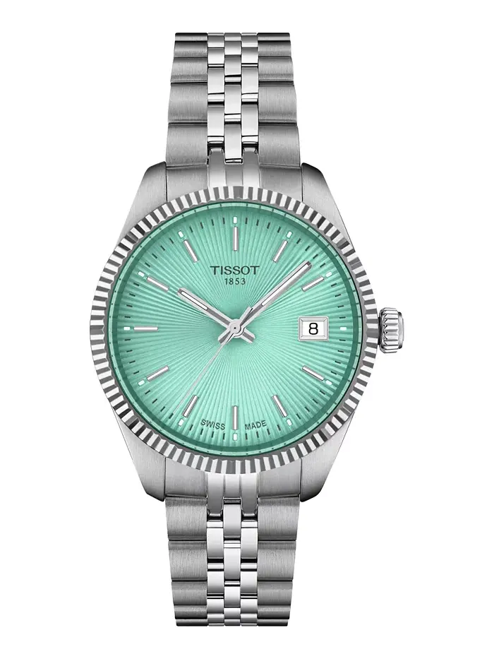 Женские наручные часы Swiss Ballade на стальном браслете, 34 мм Tissot — изображение 1 из 5