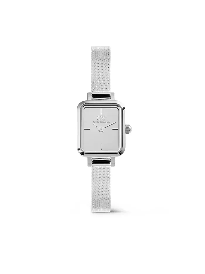 Женские аналоговые часы из нержавеющей стали серебристого тона, 16 мм Daniel Wellington
