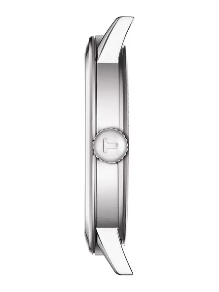 Мужские часы Swiss Classic Dream с черным кожаным ремешком, 42 мм Tissot — изображение 2 из 5