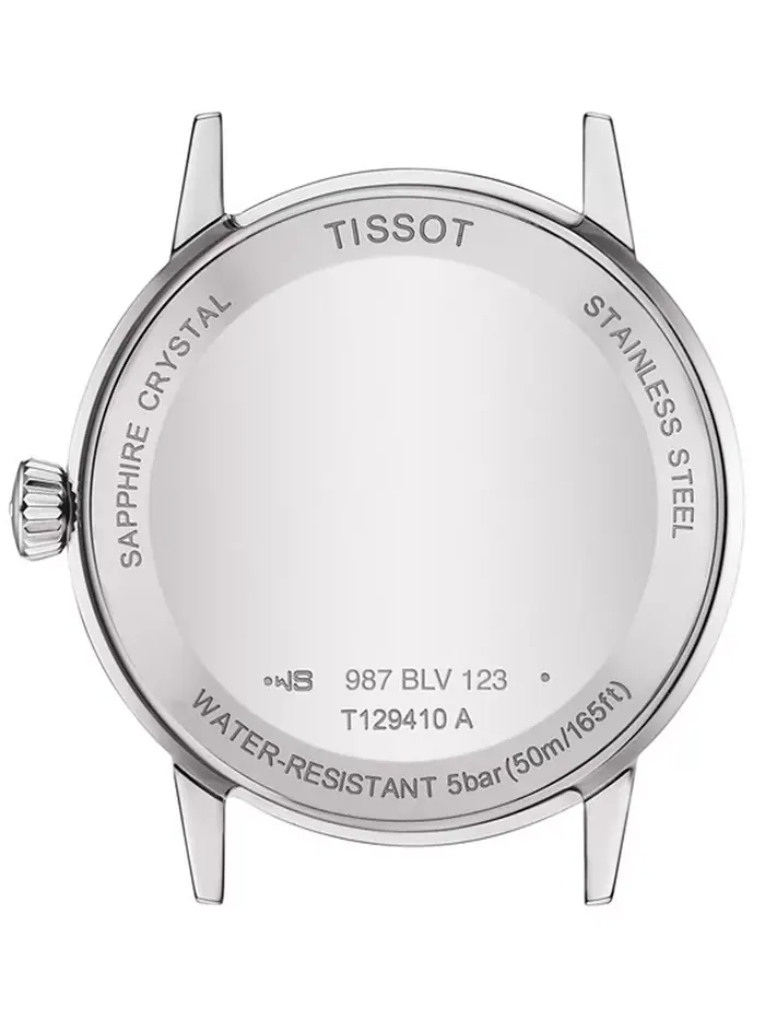 Мужские часы Swiss Classic Dream с черным кожаным ремешком, 42 мм Tissot — изображение 3 из 5