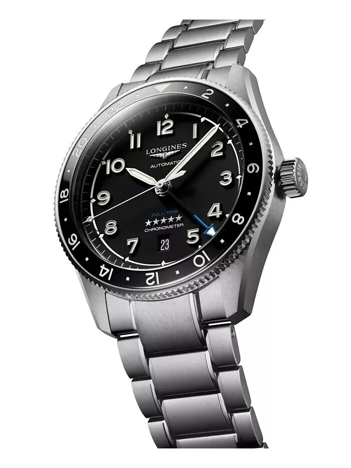 Мужские швейцарские автоматические часы Spirit Zulu Time с браслетом из нержавеющей стали, 42 мм — изображение 3 из 4