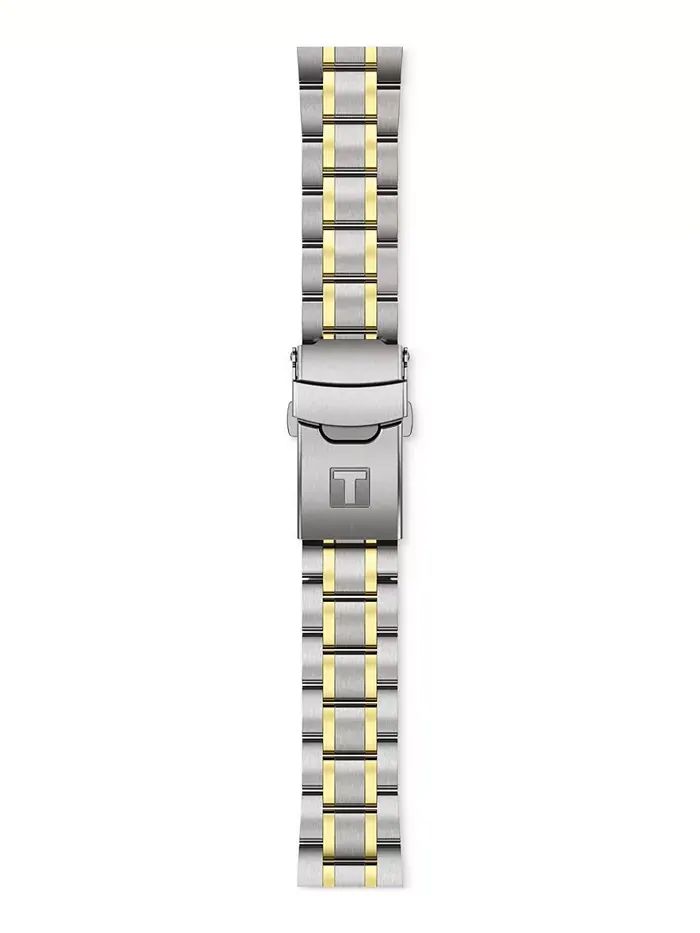 Мужские часы Swiss Chronograph Seastar 1000 с двухцветным браслетом из нержавеющей стали, 38 мм — изображение 4 из 5
