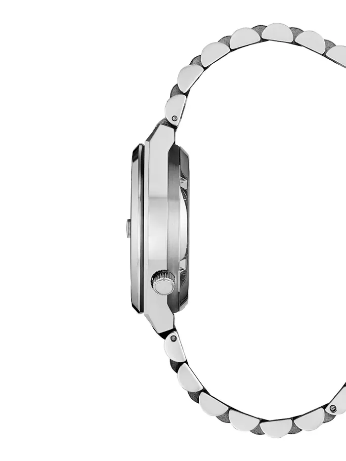 Мужские эксклюзивные спортивные роскошные часы Tsuyosa Automatic с серебристым стальным браслетом — изображение 2 из 5