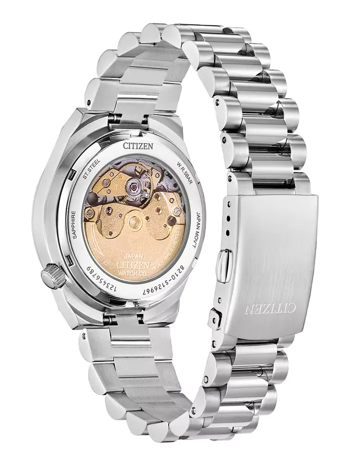 Мужские эксклюзивные спортивные роскошные часы Tsuyosa Automatic с серебристым стальным браслетом — изображение 3 из 5