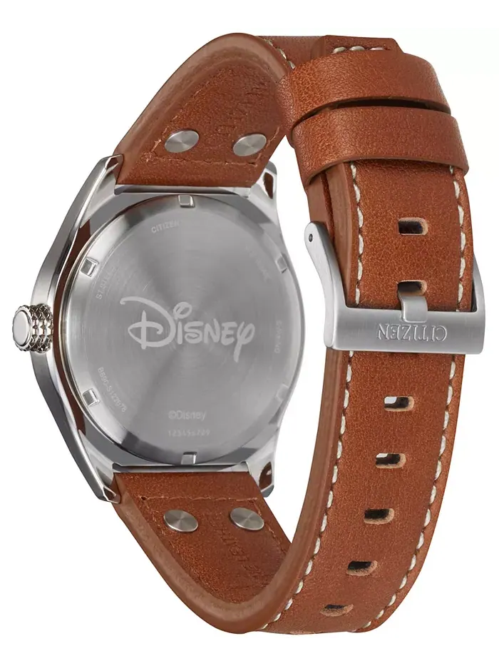 Наручные часы Mickey Aviator с коричневым кожаным ремешком, 40 мм Citizen — изображение 3 из 3