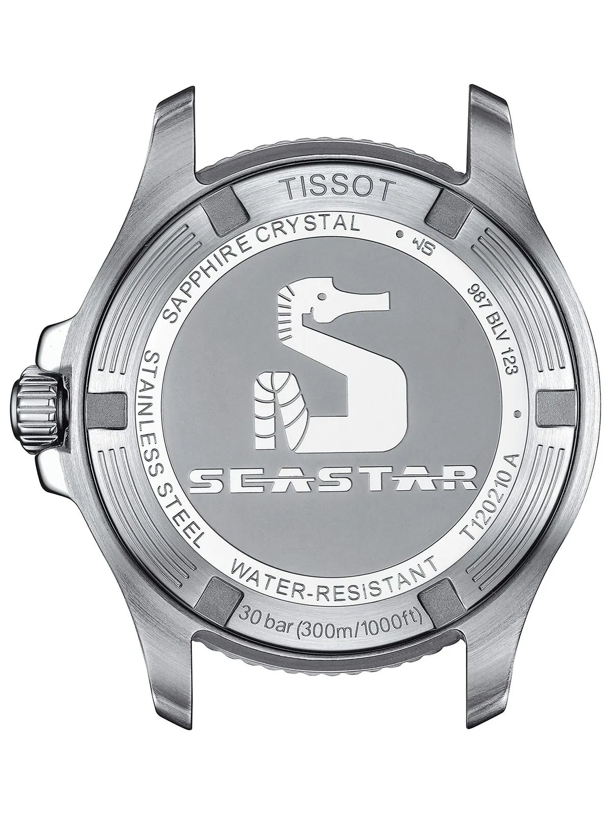 Женские часы Swiss Seastar 1000 с белым силиконовым ремешком, 36 мм Tissot — изображение 3 из 5, оттенок нет цвета