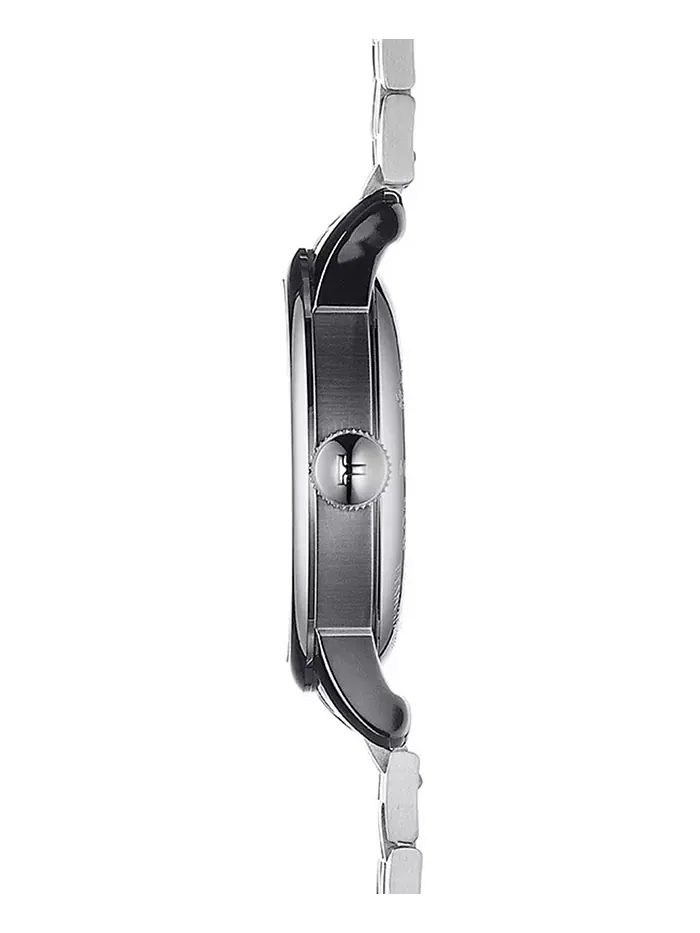 Мужские швейцарские часы Tissot T-Classic Le Locle Powermatic 80 с серым циферблатом на стальном — изображение 3 из 7