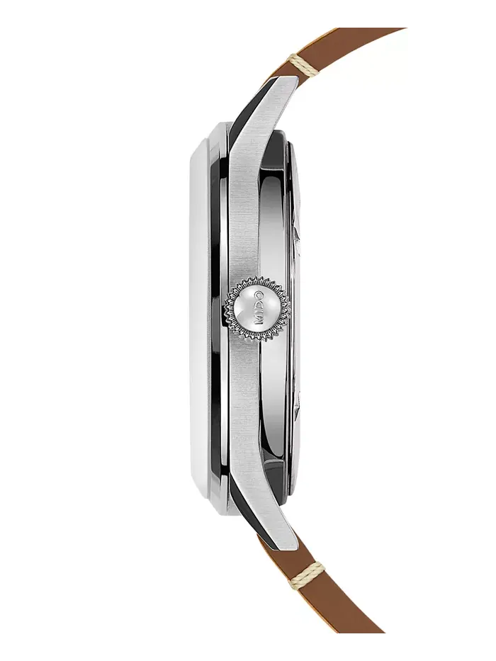 Мужские автоматические часы Swiss Automatic Multifort Patrimony Pulsometer с коричневым кожаным — изображение 2 из 8