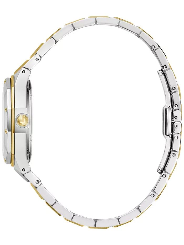 Женские часы Prestige Diamond Accent с двухцветным браслетом из нержавеющей стали, 32 мм Bulova — изображение 5 из 5