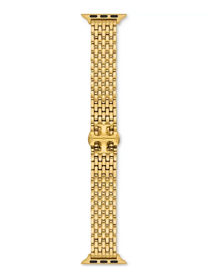 Золотистый браслет из нержавеющей стали для Apple Watch 38mm-45mm Tory Burch — изображение 2 из 3