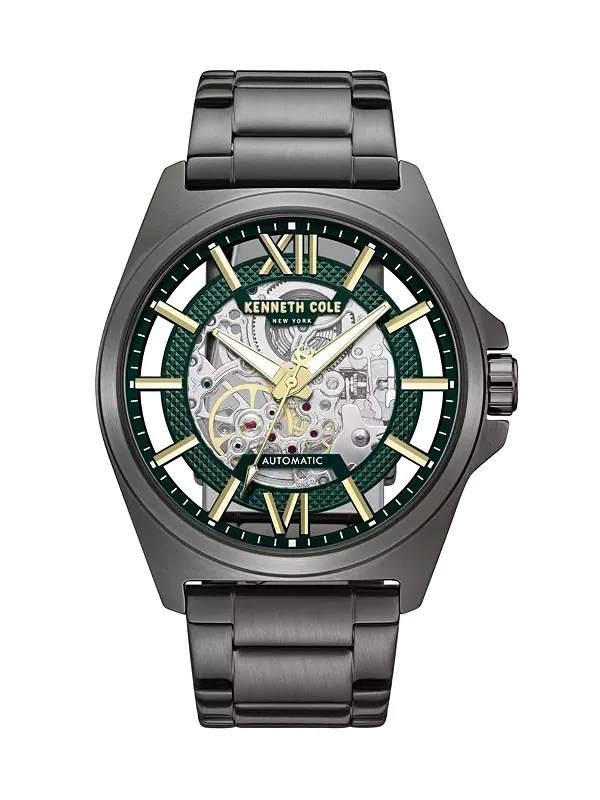 Мужские автоматические часы, 44 мм Kenneth Cole New York, gun — изображение 1 из 3