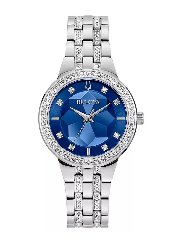 Женские часы Phantom с браслетом из нержавеющей стали и кристаллов, 32,5 мм Bulova — изображение 1 из 5
