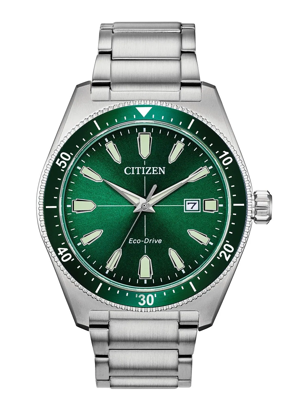 Мужские часы Eco-Drive Brycen с браслетом из нержавеющей стали, 43 мм Citizen