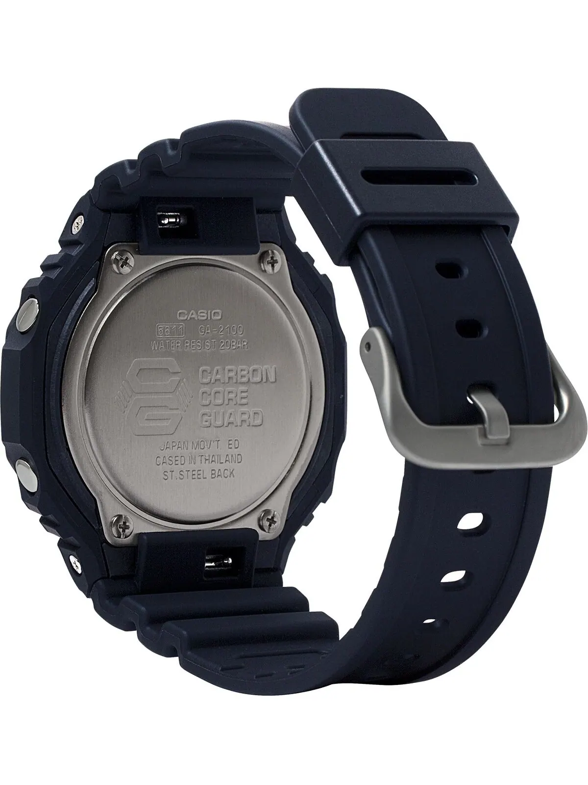 Мужские аналогово-цифровые часы с черным полимерным ремешком, 45,4 мм G-Shock — изображение 4 из 7, оттенок черный