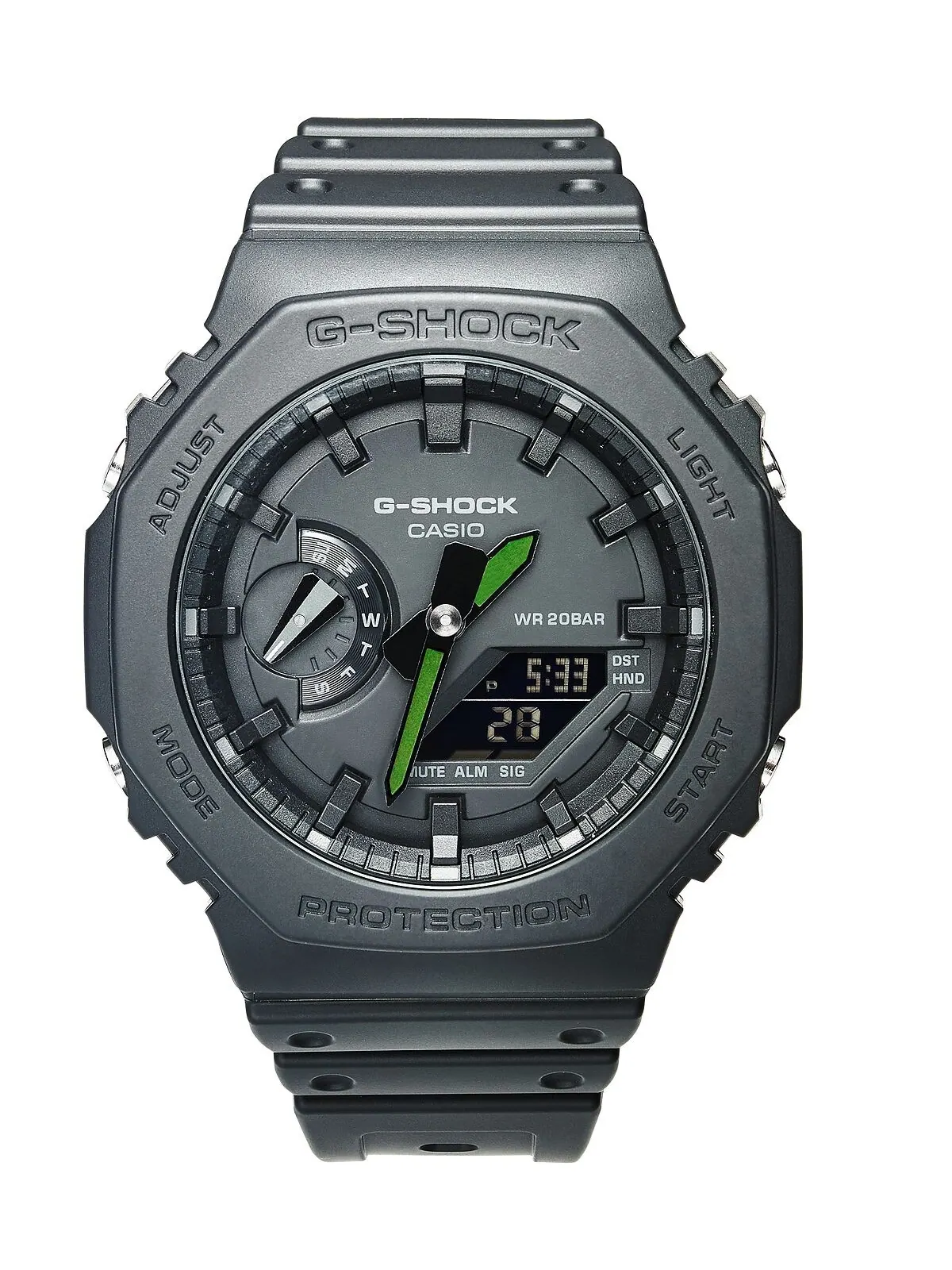 Мужские аналогово-цифровые часы с черным полимерным ремешком, 45,4 мм G-Shock — изображение 7 из 7, оттенок черный