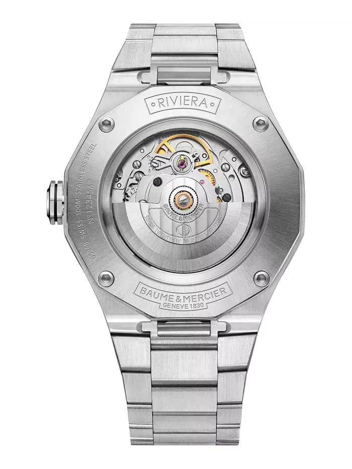 Мужские автоматические швейцарские часы Riviera на стальном браслете 42 мм Baume & Mercier — изображение 3 из 3