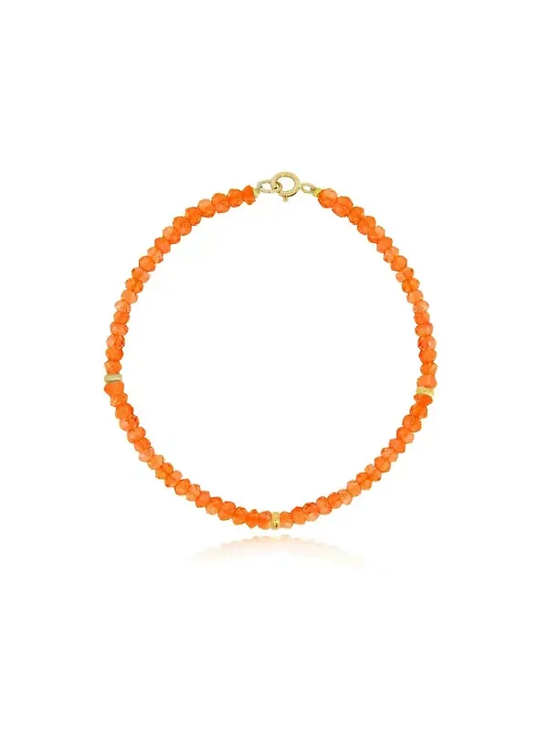 Браслет из сердолика, золото 14 карат The Lovery, carnelian — изображение 1 из 3