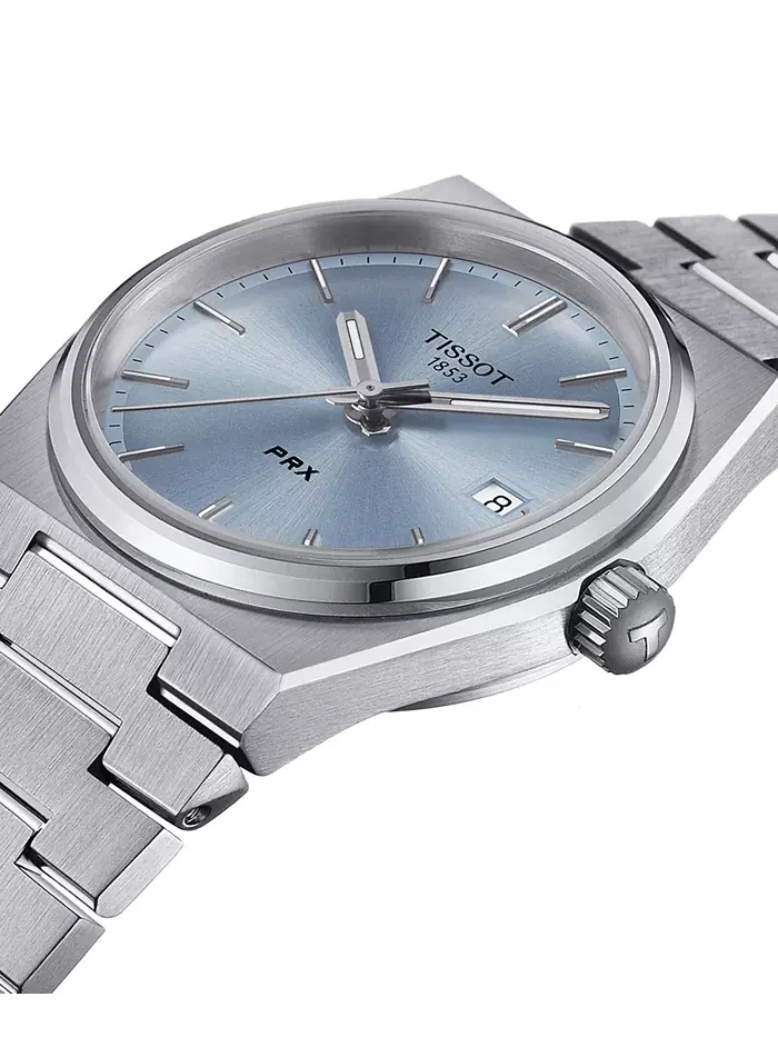 Унисекс-часы PRX со стальным браслетом серебристого оттенка, 35 мм Tissot — изображение 3 из 6