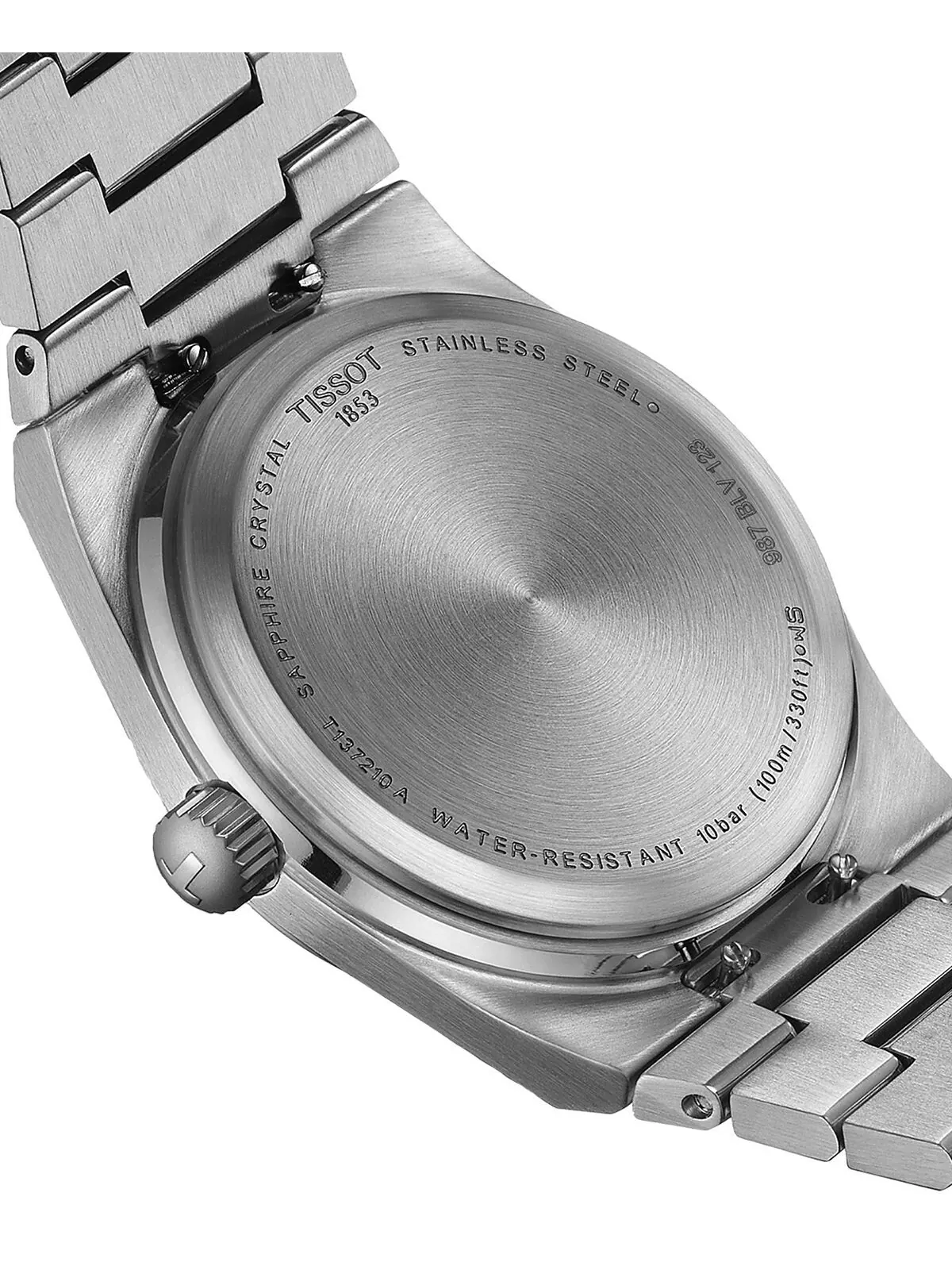 Часы-унисекс PRX с серебристым браслетом из нержавеющей стали, 35 мм Tissot — изображение 4 из 6, оттенок серебряный