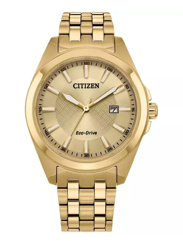 Мужские часы Eco-Drive Peyten с золотистым браслетом из нержавеющей стали, 41 мм Citizen — изображение 1 из 3
