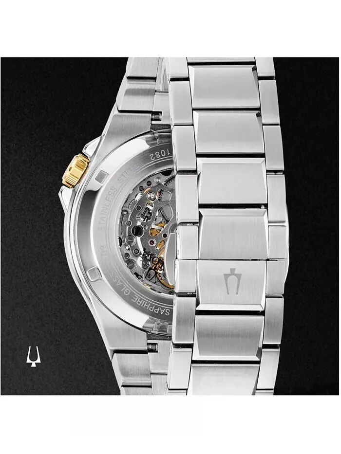 Мужские автоматические часы Maquina с браслетом из нержавеющей стали, 46 мм Bulova — изображение 6 из 9