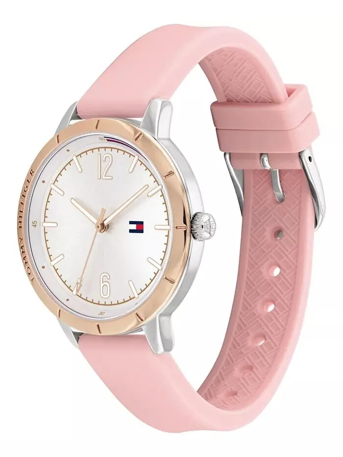 Женские часы с розовым силиконовым ремешком 38 мм Tommy Hilfiger — изображение 2 из 3
