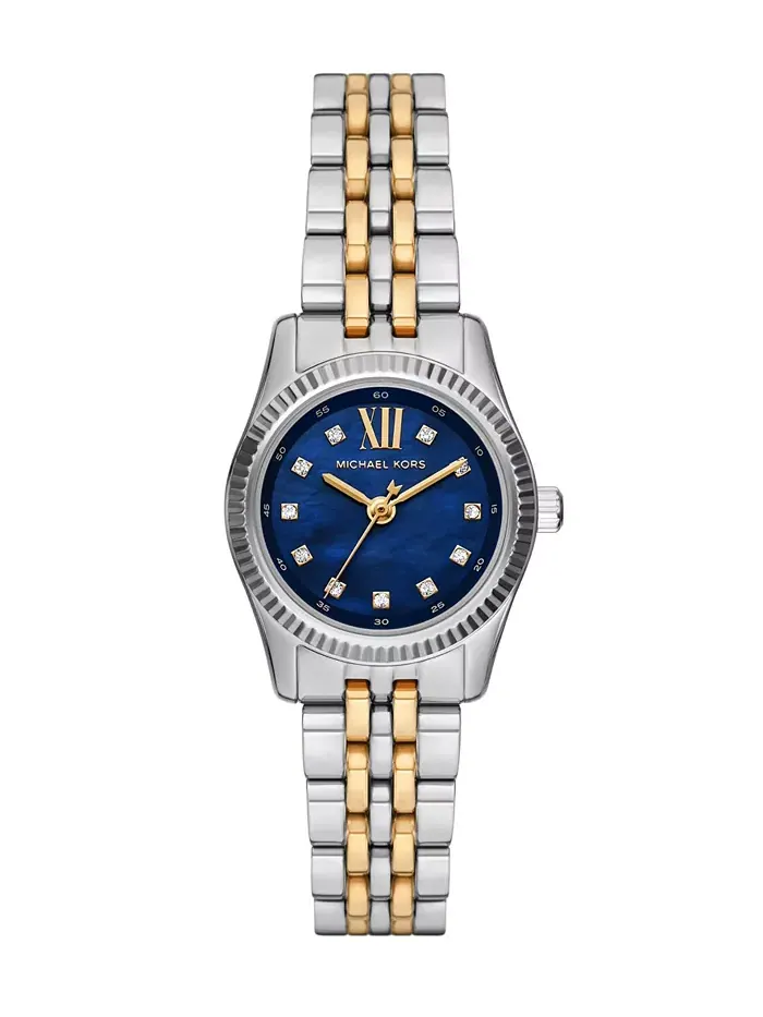Женские часы Lexington Three-Hand с двухцветным корпусом из нержавеющей стали, 26 мм Michael Kors — изображение 1 из 6