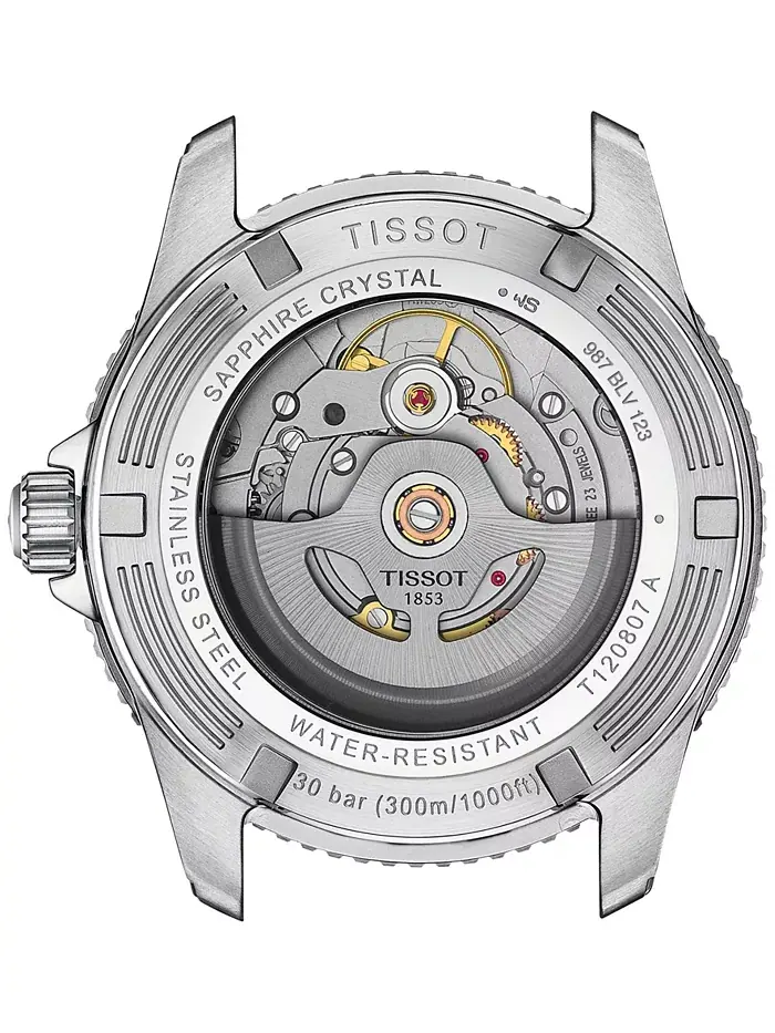 Мужские автоматические часы Swiss Seastar 1000 Powermatic 80 на стальном браслете, 40 мм Tissot — изображение 2 из 5