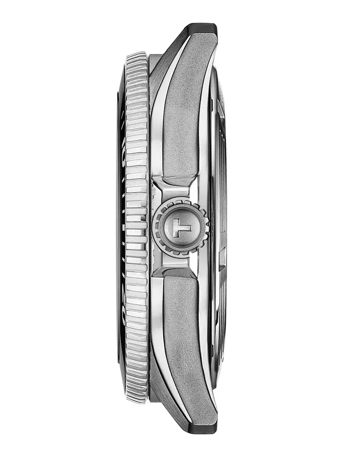 Мужские автоматические часы Swiss Seastar 1000 Powermatic 80 на стальном браслете, 40 мм Tissot — изображение 3 из 5