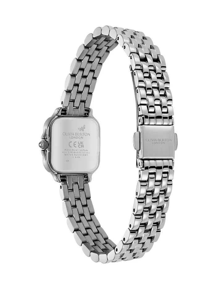 Женские наручные часы Grosvenor Mini с серебристым браслетом, 20 мм Olivia Burton — изображение 4 из 7