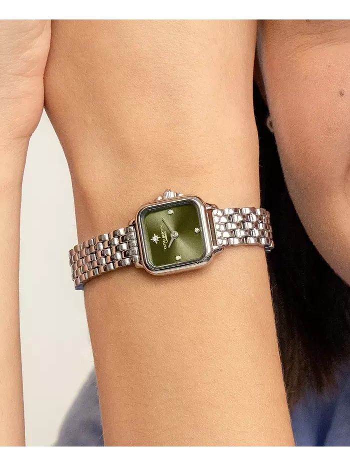 Женские наручные часы Grosvenor Mini с серебристым браслетом, 20 мм Olivia Burton — изображение 6 из 7